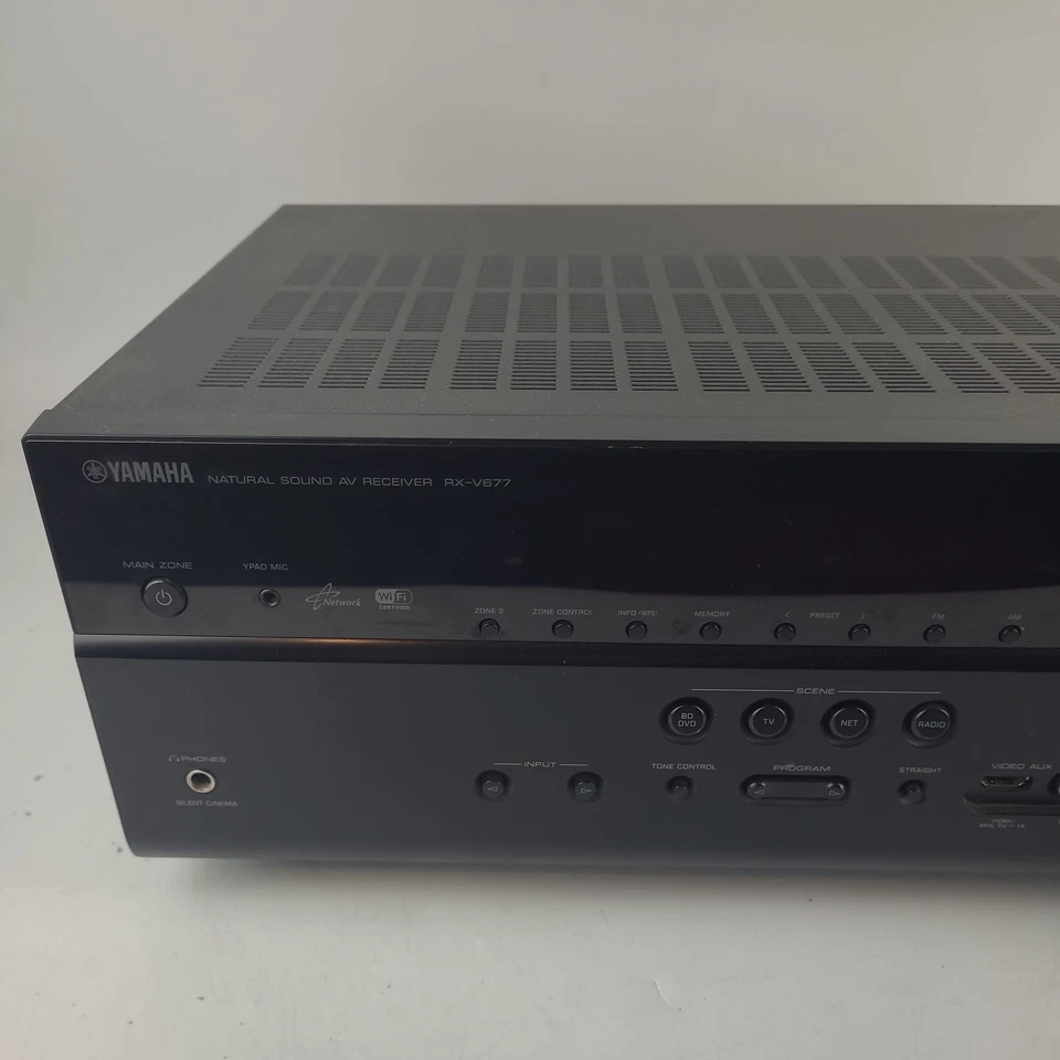 Yamaha RX-V677 7.2 AV Receiver 4K Pass WiFi HDMI USB Z2 DTS - Image 3 of 4