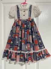 Vintage girl dress Mini World 2T maxi floral