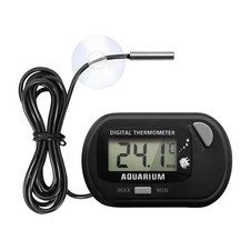 Digital Aquarium Thermometer with LCD Display MAX/MIN Memory for Fish Grey