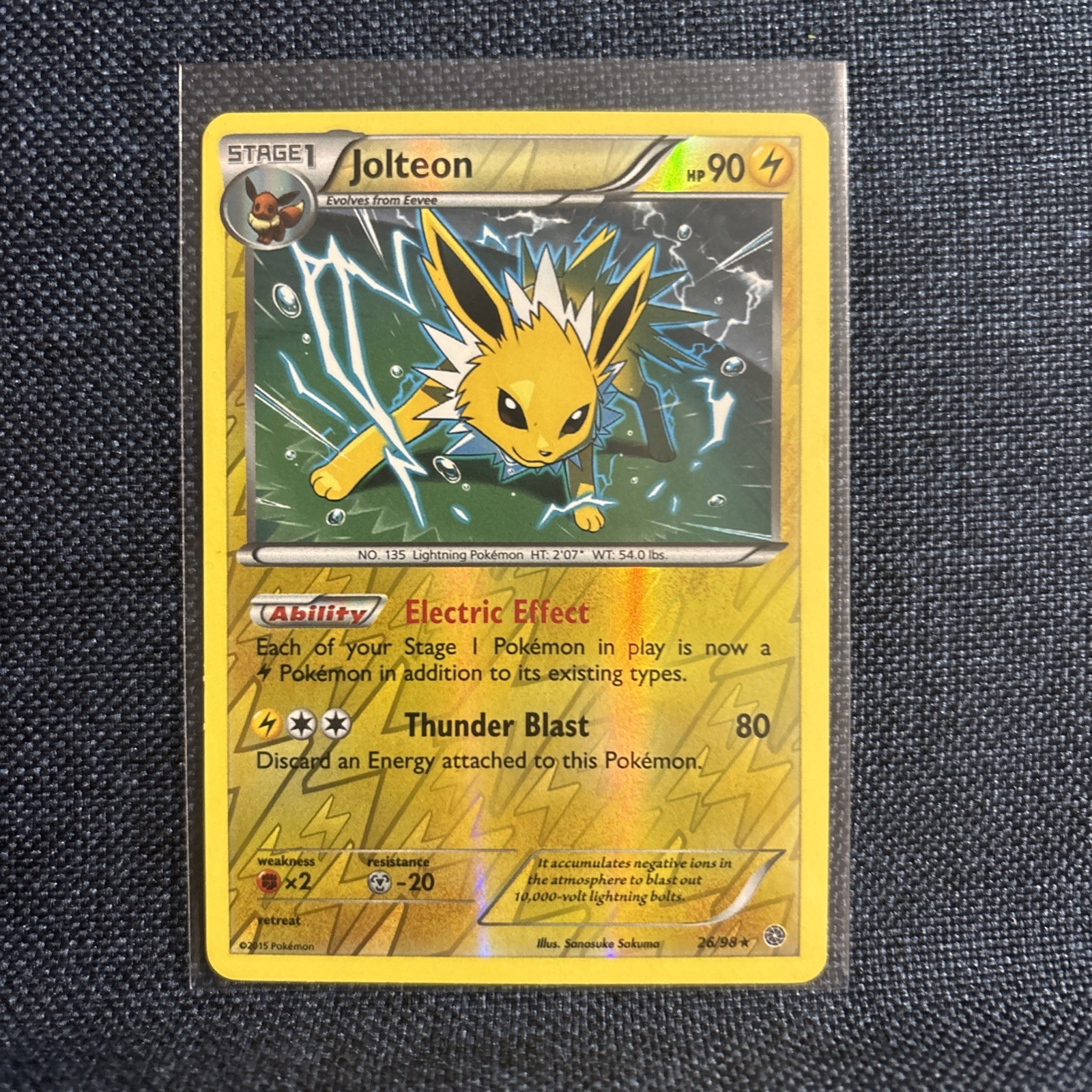 Jolteon 26/98 Reverse Holo XY Ancient Origins