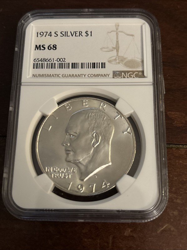1974-S Eisenhower Dollar NGC MS-68