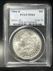 1904-O Morgan Silver Dollar 90% Uncirculated PCGS MS64 US Coin A20