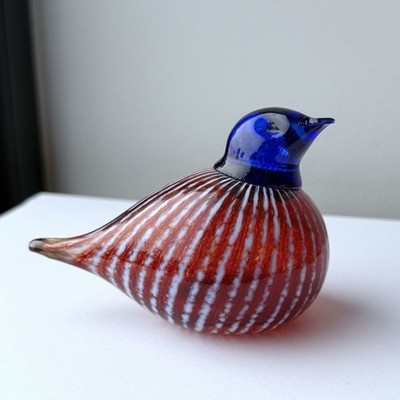 Bianco Blu Finland Bianco Blu American Red Willow Bird Handmade 3''x4'' - READ!