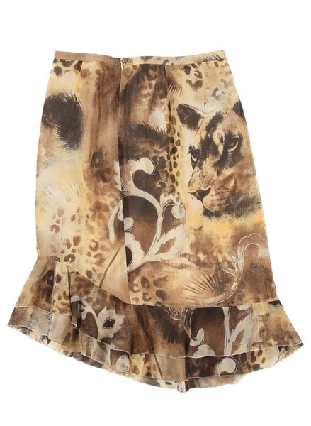 Women Gerry Weber Skirt Beige Chiffon XL