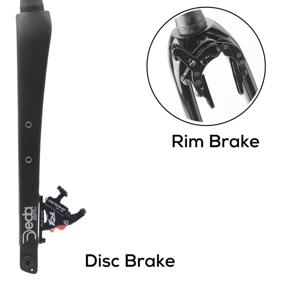 Gravel Carbon Road Bike Fork 100mm Straight/Taper Tube Disc Brake Front Fork - Image 4 of 4