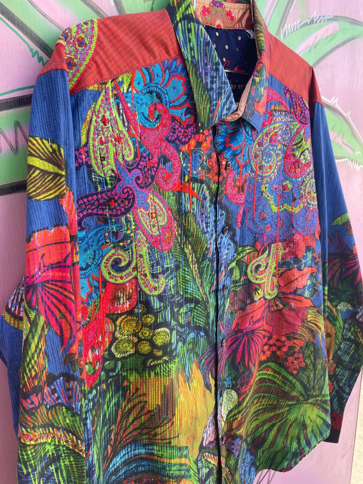 Robert Graham EMBROIDERED PATCHWORK LONG SLEEVE B… - image 11