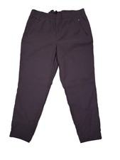 Eddie Bauer Women's Fleece Lined Rainier Jogger Pants, Brown, Size 16, NWT