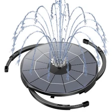 Solar Fountain Pump for Bird Bath Upgraded 2025, 3.5W Solar Water Pump DIY Ki...