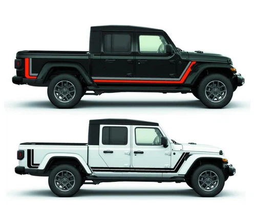 Graphics Racing Stripe Car Sticker Kit For Jeep Gladiator 2Sides Vinyl Decals - Bild 1 von 11