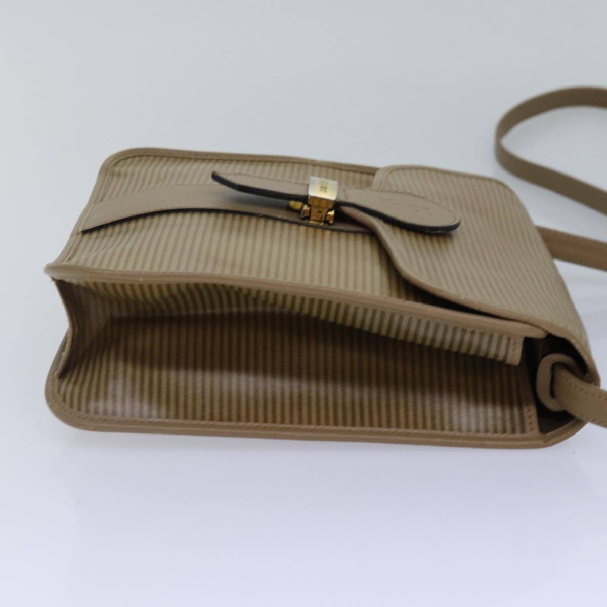 Borsa a tracolla SAINT LAURENT in PVC beige oro originale bs17304