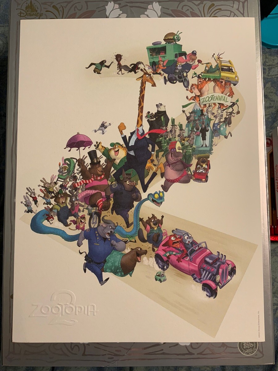 Zootopia 2 Print D23 EXCLUSIVE Walt Disney Animation Studios LE | eBay Zootopia 2 Print D23 EXCLUSIVE Walt Disney Animation Studios LE | eBay