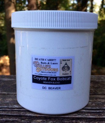 DC BEAVER BLEND PREDATOR BAIT 16oz,   (Beaver Meat)Traps, Coyote, Bobcat,Fox