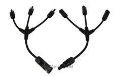 TEMCo Y 1 to 3 Branch Solar Panel Connector MMMF FFFM T Splitter