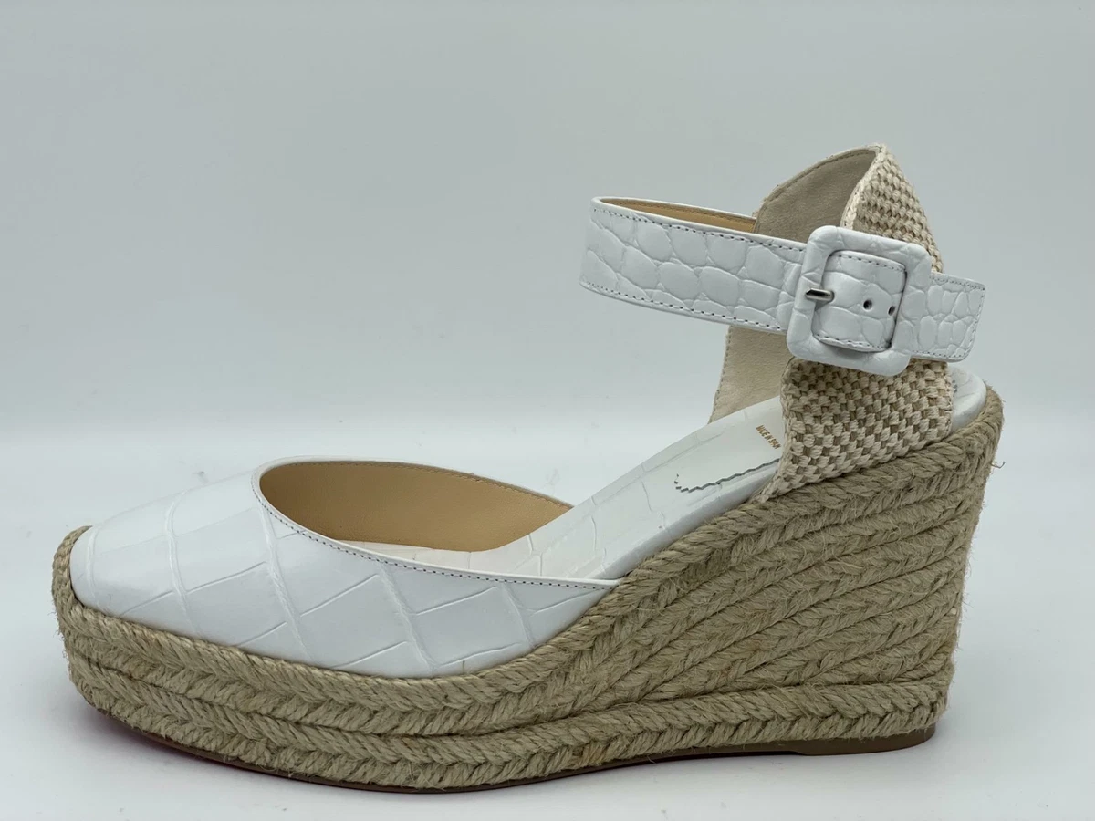 Louboutin white hotsell wedges