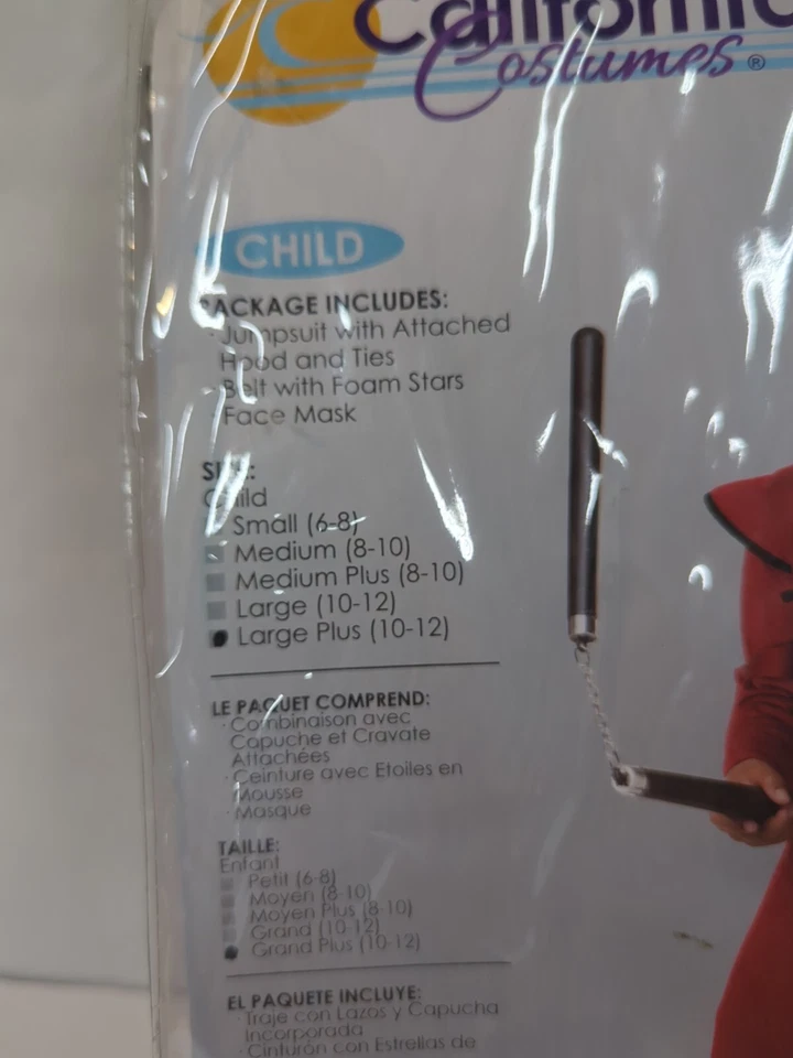 NUEVO ~ Disfraz de Halloween Infantil Stealth Ninja California Disfraces Talla 10-12 Foto 3 de 3