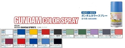 GSI Creos Mr.Hobby Gundam Color Spray Paint 3.4 oz $4.49 Flat Shipping Per order