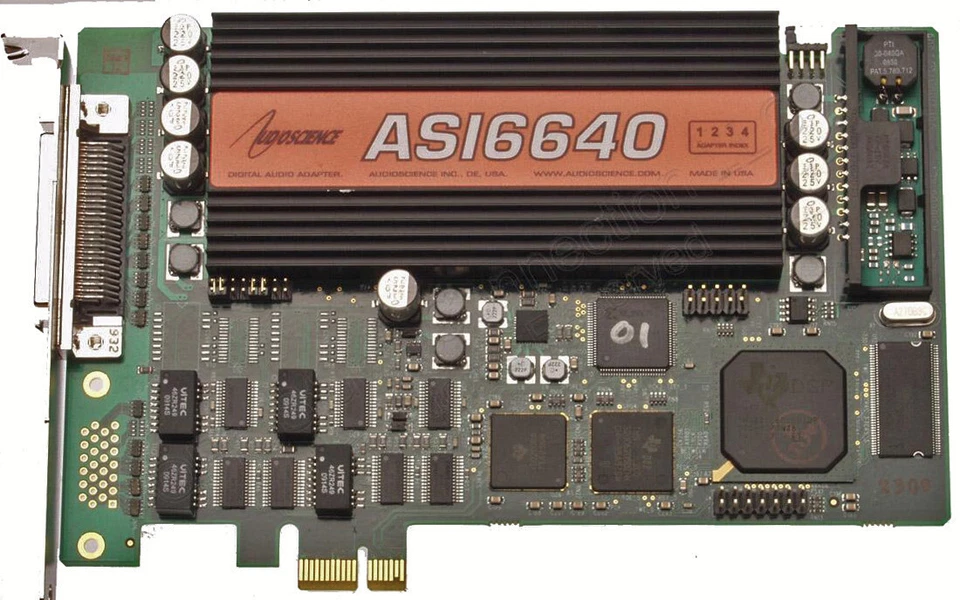 AudioScience ASI6640 PCIe Multichannel Broadcast Sound Card Balanced Audio XLR - Image 2 of 4