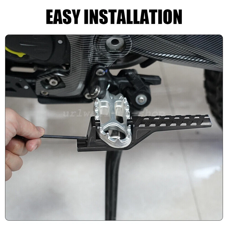 URLWALL For Sur-Ron Light Bee Pedals Black Aluminum Surron Electric -Dirt Bike - Image 4 of 4