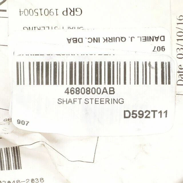 Eje intermedio genuino Mopar 2005-2007 Chrysler Town & Country 4680800AB Foto 2 de 4