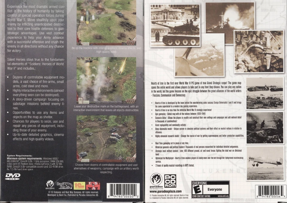 Silent Heroes Elite Troops of WWII & Hearts of Iron Pc New XP Tanks and Troops - Image 2 of 2
