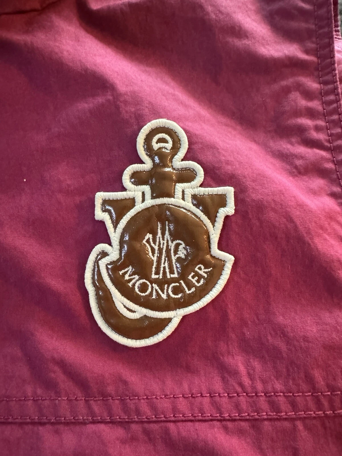 Gilet Moncler X Jw Anderson Tryfan donna rosa nuovo taglia 1 small cappuccio nascondiglio