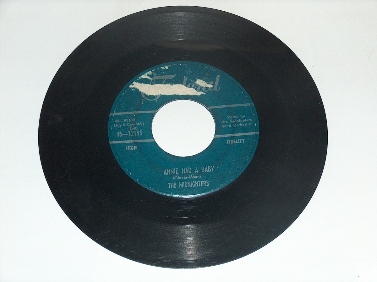 米7” Midnighters Annie Had A Baby / Shes The One 4512195 Federal /00080 THE MIDNIGHTERS ANNIE HAD A BABY/SHE'S THE ONE FEDERAL 45