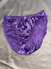 Vtg Victoria's Secret Satin Second Skin Bikini Panties Size M/6