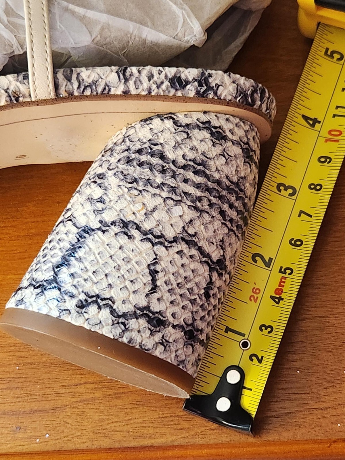 Sam Edelman Daffodil Ivory Python Strappy Sandals… - image 8