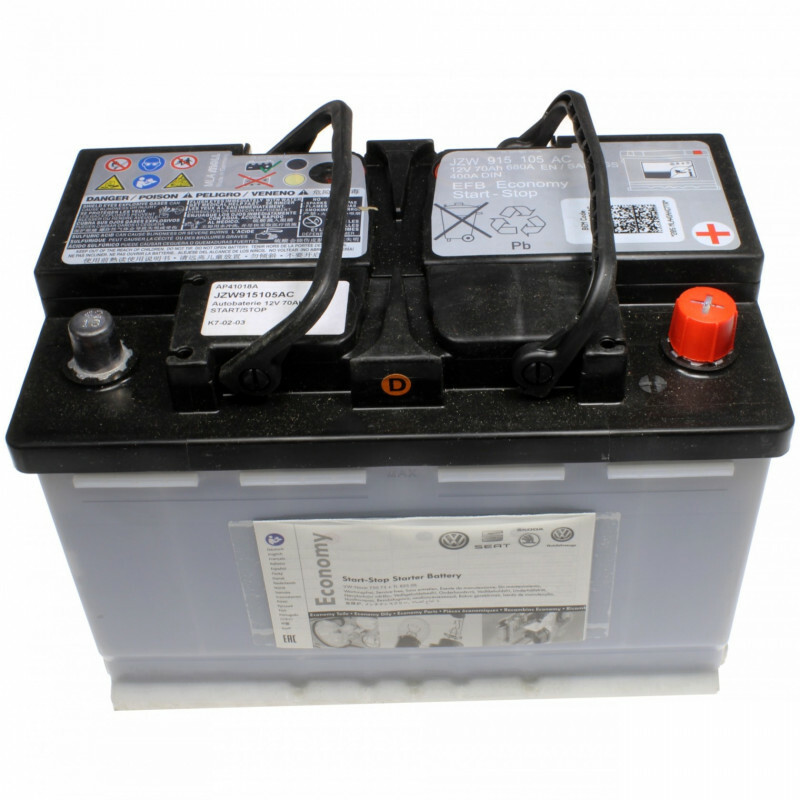 BATTERIA ORIGINALE VOLKSWAGEN START E STOP 70AH 000915105FC BATTERIA ORIGINALE VOLKSWAGEN START E STOP 70AH 000915105FC