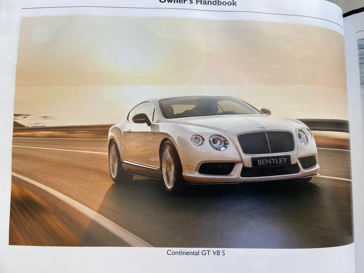 2015 BENTLEY CONTINENTAL GT S SPEED V8 W12 OWNERS MANUAL