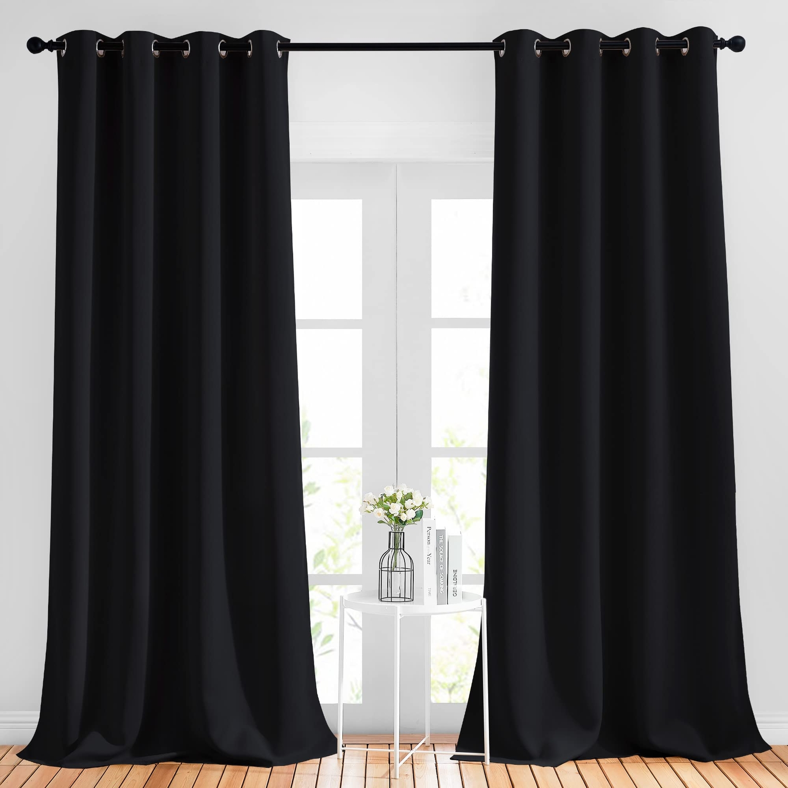 Thermal Insulated Blackout Patio Curtains for Summer Home Decor with Grommets