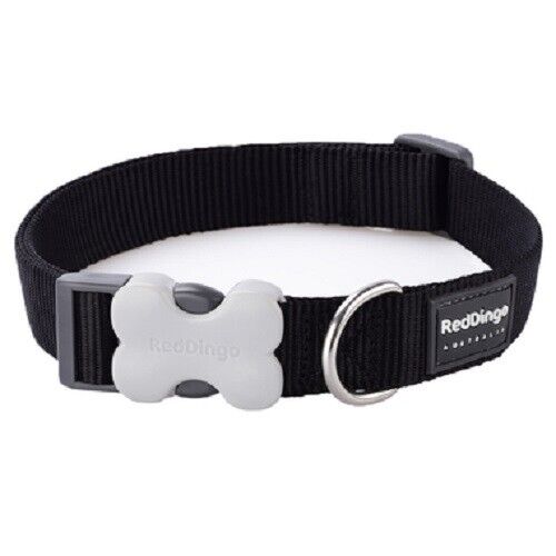 Red Dingo Classic Plain Nylon Dog Collar - XS, S, M, L - Picture 18 of 43
