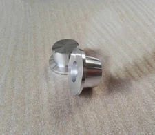 1PCS Hat shape gloss silver 44x22 Aluminum amplifier Volume potentiometer knob