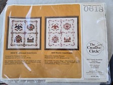 Vintage Creative Circle 0618 TRADITIONAL AMERICANA Needlework Kit 1985