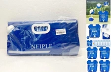 4 PK NEIPLE Outdoor Camping Foldable Water Canister 10L BPA Free Blue For Travel