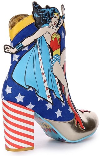 IRREGULAR CHOICE Stronger Together Superman Tacco Blu Multi Donna UK 4 - 8 - Foto 3 di 12