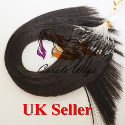 20" 1g 8A* Double Drawn Loop Micro Ring Russian Remy Human Hair Extensions UK - Picture 19 of 80