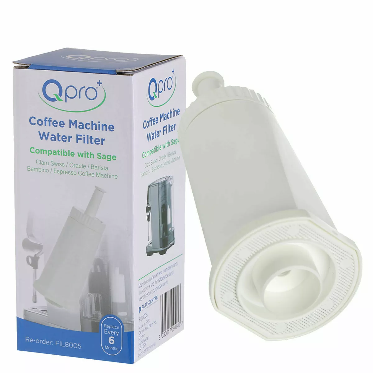 Water Filter Cartridge for Sage Barista Oracle Espresso Coffee Machine Bambino