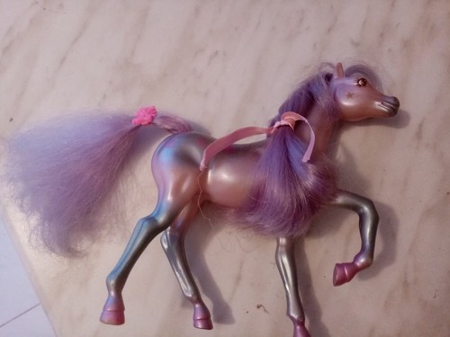 CHEVAL FASHION STAR FILLIES KENNER H 19 CM mauve + SELLE/LICOL ET PEIGNE 1990 - Imagen 10 de 10