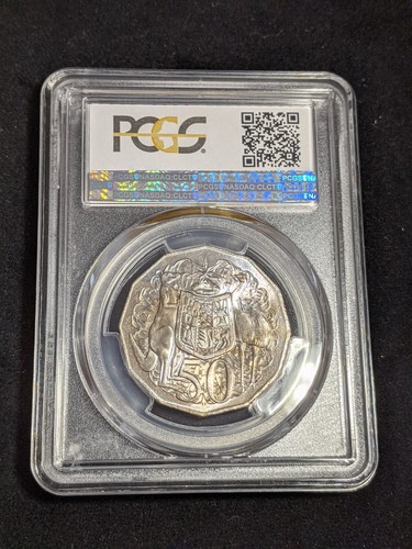 1971 Fifty Cent 50c Australia PCGS MS64 GEM UNC #3518 - Picture 6 of 8