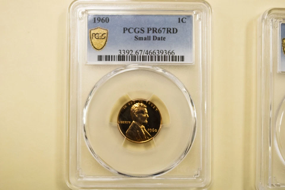 1960 5 piece Proof Set PCGS proof 66-67 Red Small Date Lincoln Cent - Image 2 of 4