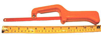 Mini Close Quarter Hack Saw and Blade for Molding, Wood, Plastic, Hobby Projects
