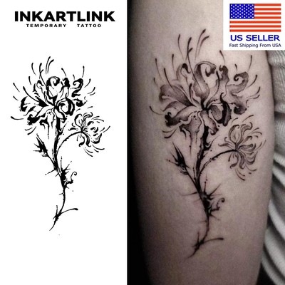 INKARTLINK 2 piece Flower semi-permanent temporary long-lasting waterproof tatto