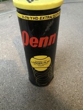 Vintage Penn X-76 YHD Extra-duty Tennis Balls In Can - Plastic Lid