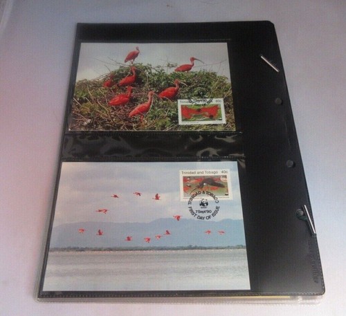 Hojas informativas de ibis escarlata estampillas exclusivas de Trinidad y Tobago y FDC - Imagen 6 de 6