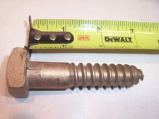 5/8 x 3" Silicone Bronze Square Head Lag Screw VINTAGE Made in USA 