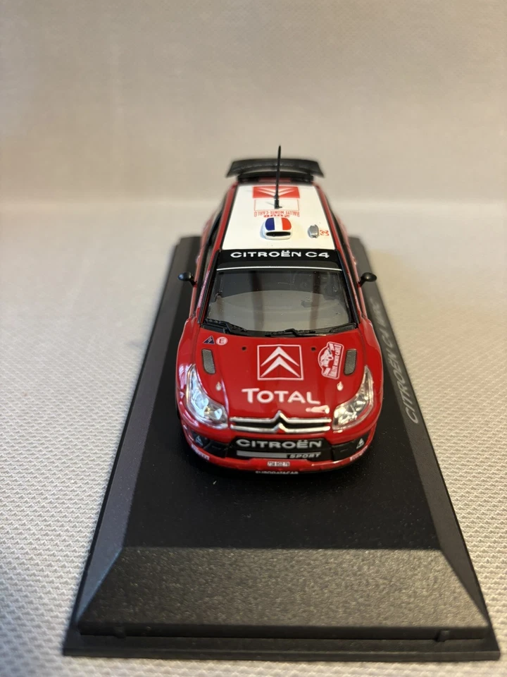 MINIATURE 1:43 NOREV CITROËN C4 N.1  MONTE CARLO 2008 LOEB - Photo 3/4