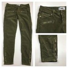 PAIGE Womens sz 26 Riverbed Wash 5 Pocket Zip Ankle/Pocket Corduroy Skinny Jeans
