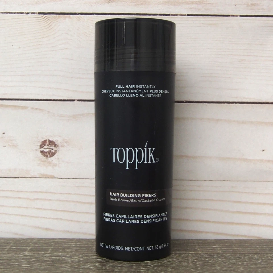 Toppik Marrón Oscuro Gigante Talla 55gr / 1.94oz ¡NUEVO! FRESCO, 100% AUTÉNTICO Foto 3 de 4