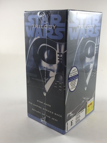 1995 Star Wars Trilogy VHS 3 Tape Box Set THX Digitally Mastered NOS NEW Sealed - Picture 7 of 12